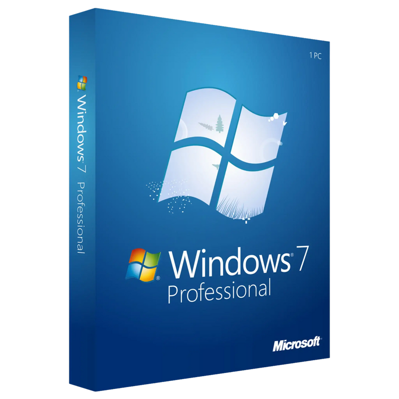 Microsoft Windows 7 Professional OEM-Lizenz 32/64-Bit – Original Produktschlüssel, Sofort-Lieferung per E-Mail, ideal für Legacy- und Offline-PCs