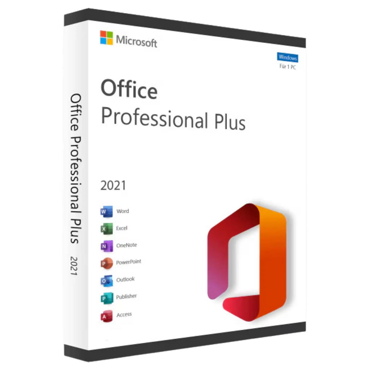 Microsoft Office 2021 Professional Plus Dauerlizenz für 1 PC – Volumenlizenz mit unbegrenzter Laufzeit 