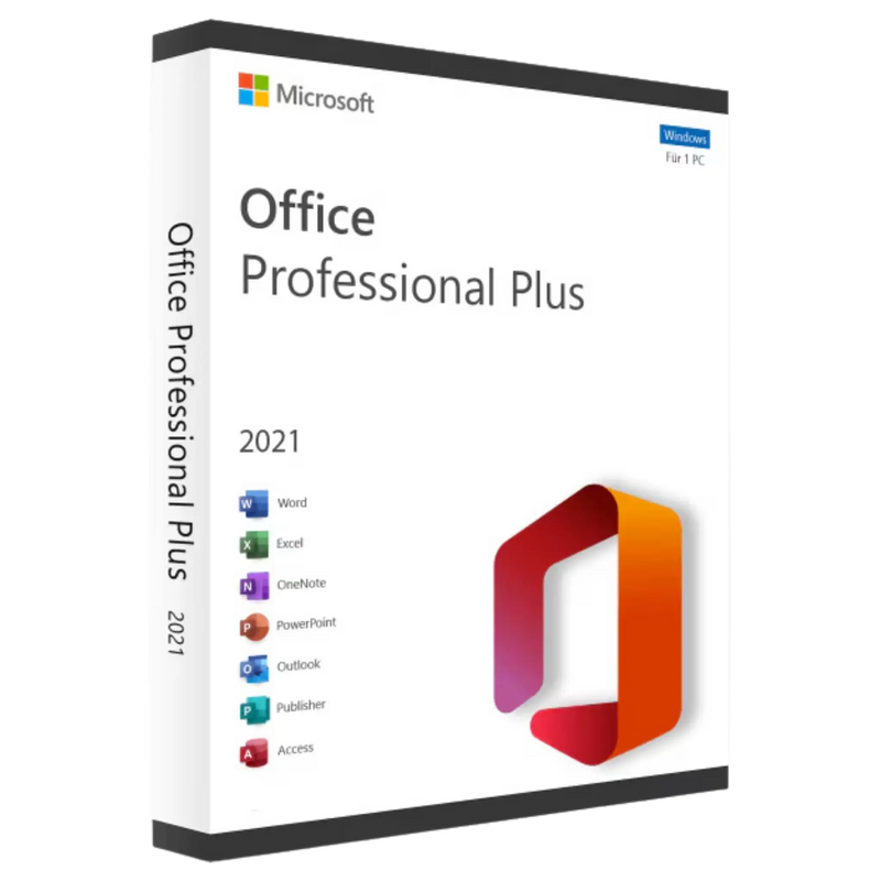 Microsoft Office 2021 Professional Plus Dauerlizenz für 1 PC – Volumenlizenz mit unbegrenzter Laufzeit 