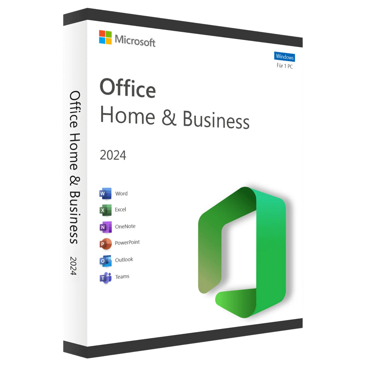 Microsoft Office 2024 Home & Business Dauerlizenz für 1 Windows-PC mit Word, Excel, PowerPoint, Outlook und OneNote – Sofort-Download per E-Mail