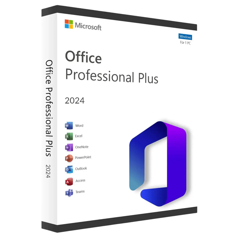 Microsoft Office 2024 Professional Plus Lizenz Key für Windows Download – Word, Excel, PowerPoint