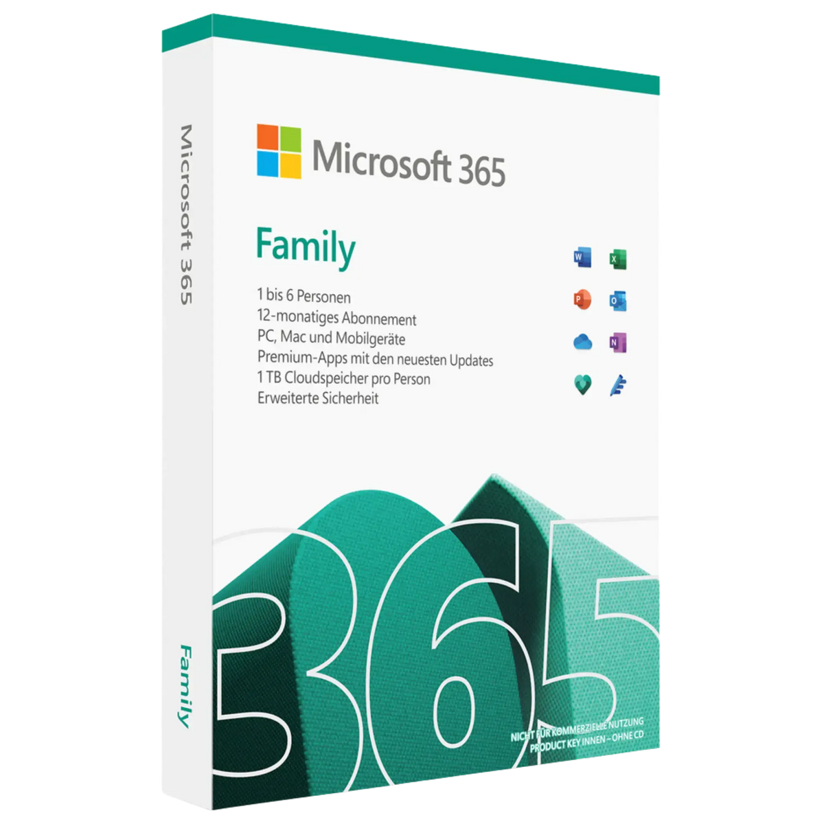 Microsoft 365 Family Jahresabo für bis zu 6 Personen – Office-Apps, Copilot KI und je 1 TB OneDrive