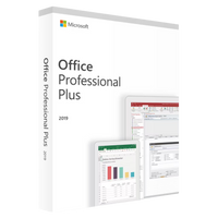 Microsoft Office 2019 Professional Box für Windows – Software-Lizenz mit Word, Excel, PowerPoint, Outlook, Access und Publisher