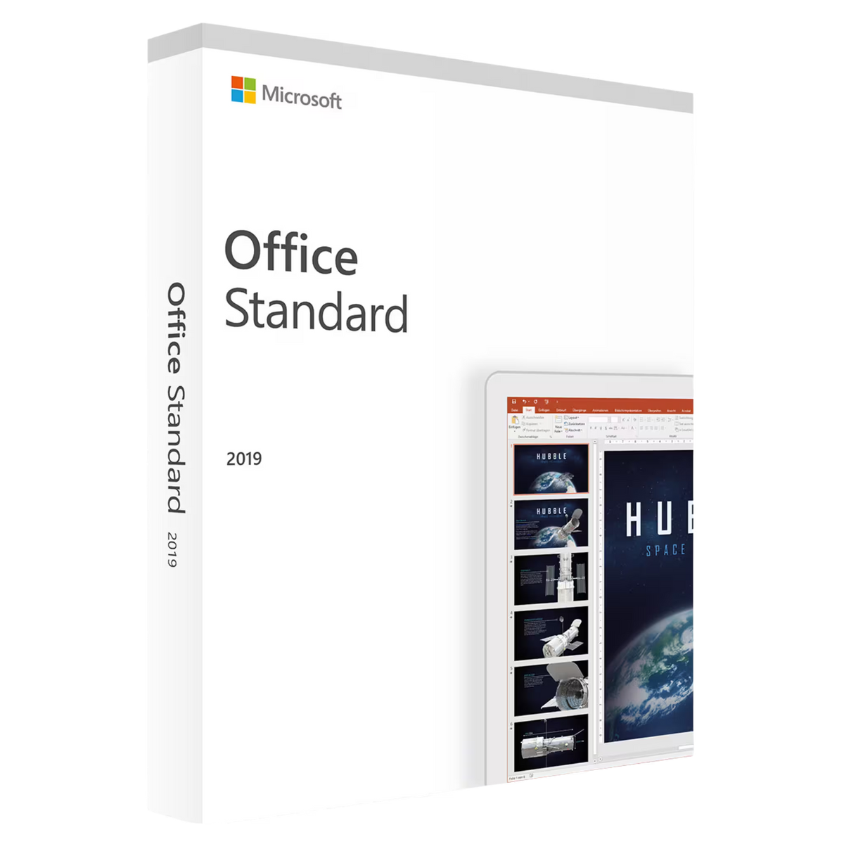 Microsoft Office 2019 Standard Windows Box mit Word, Excel, PowerPoint, Outlook und Publisher