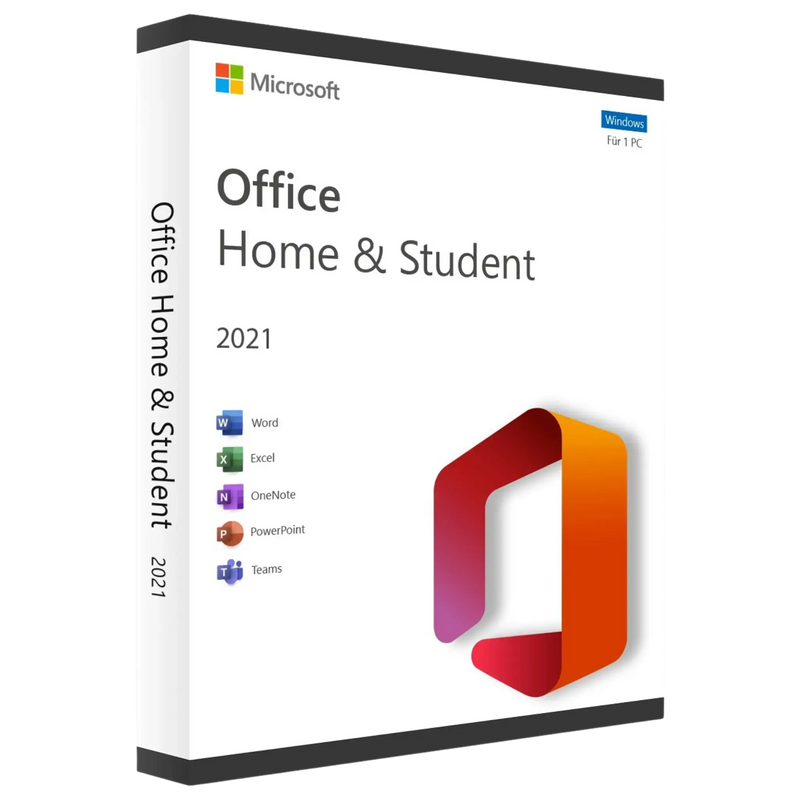 Microsoft Office 2021 Home & Student Dauerlizenz für 1 Windows-PC mit Word, Excel, PowerPoint und OneNote – Sofort-Download per E-Mail