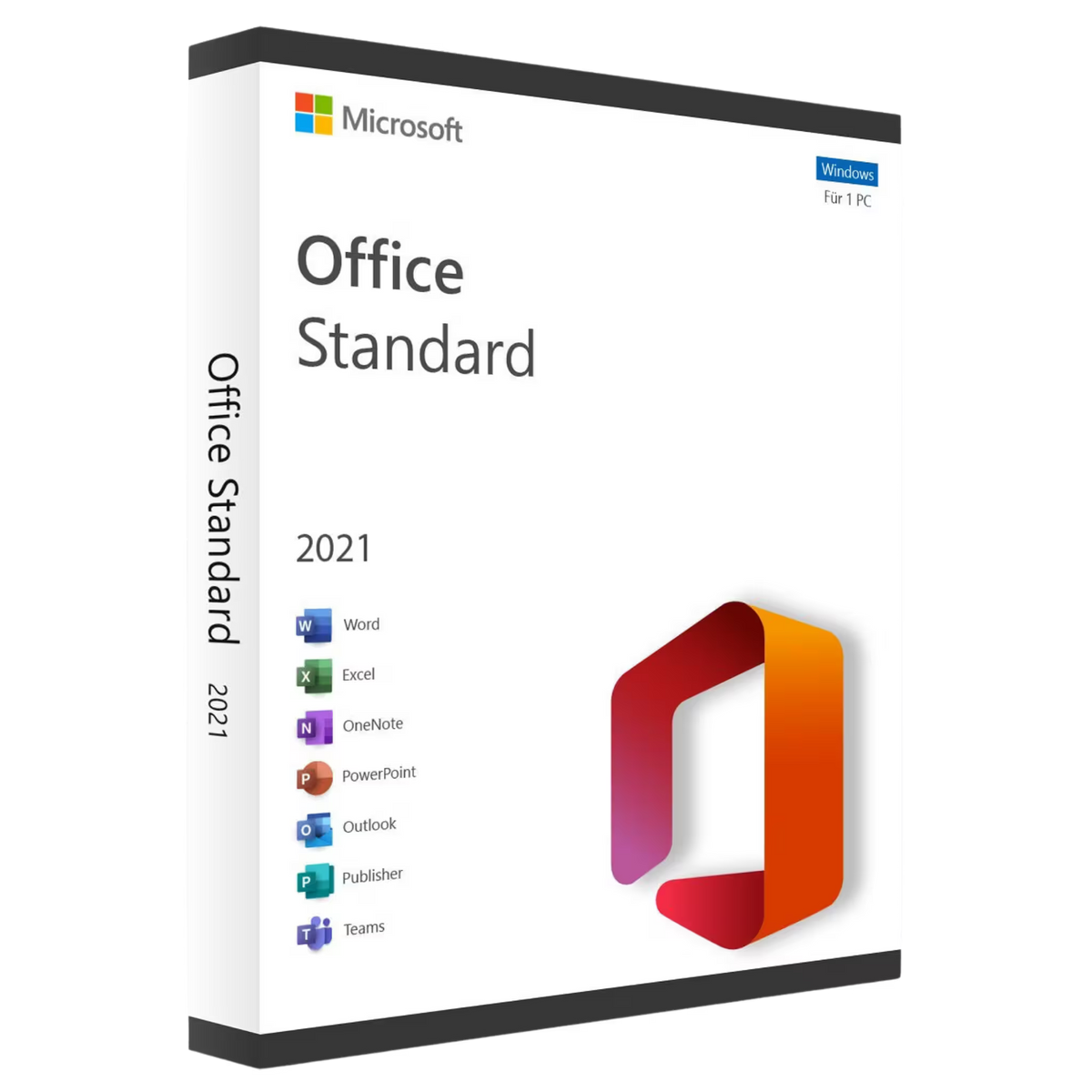 Microsoft Office 2021 Standard Vollversion Key – Download und Aktivierung per E-Mail, Original Microsoft Lizenz für Word, Excel, PowerPoint, Outlook und Publisher