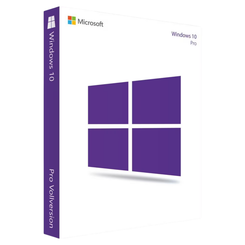 Microsoft Windows 10 Professional Pro Original 32/64-Bit Lizenz Download – Vollversion für PC – Aktivierungsschlüssel per E-Mail