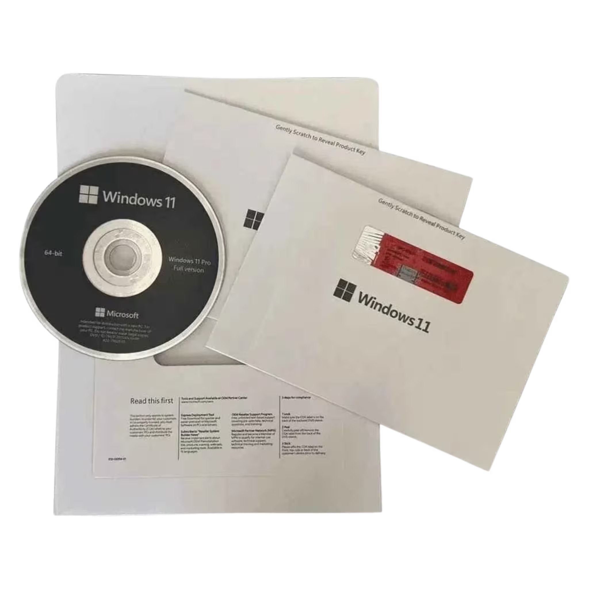 Microsoft Windows 11 Pro 64 Bit DVD mit Produktschlüssel – Original Dauerlizenz 