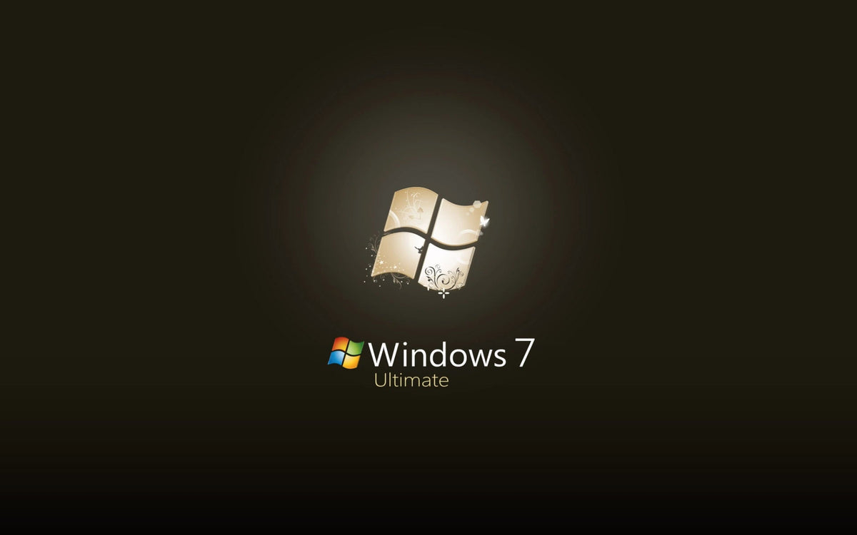 Aktivierter Windows 7 Ultimate Startbildschirm als Beweis der Originallizenz von Microsoft